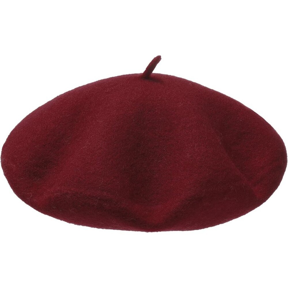 Wool French Beret Hats - Solid Color Artist Beret Hat For Women And Kids